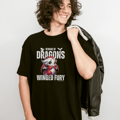 Dragon Lover Unisex T-shirt, Dragon Tee Shirt, Fantasy Graphic Tee, Dragon Art Shirt, Dragon Apparel - Quirkside Creations