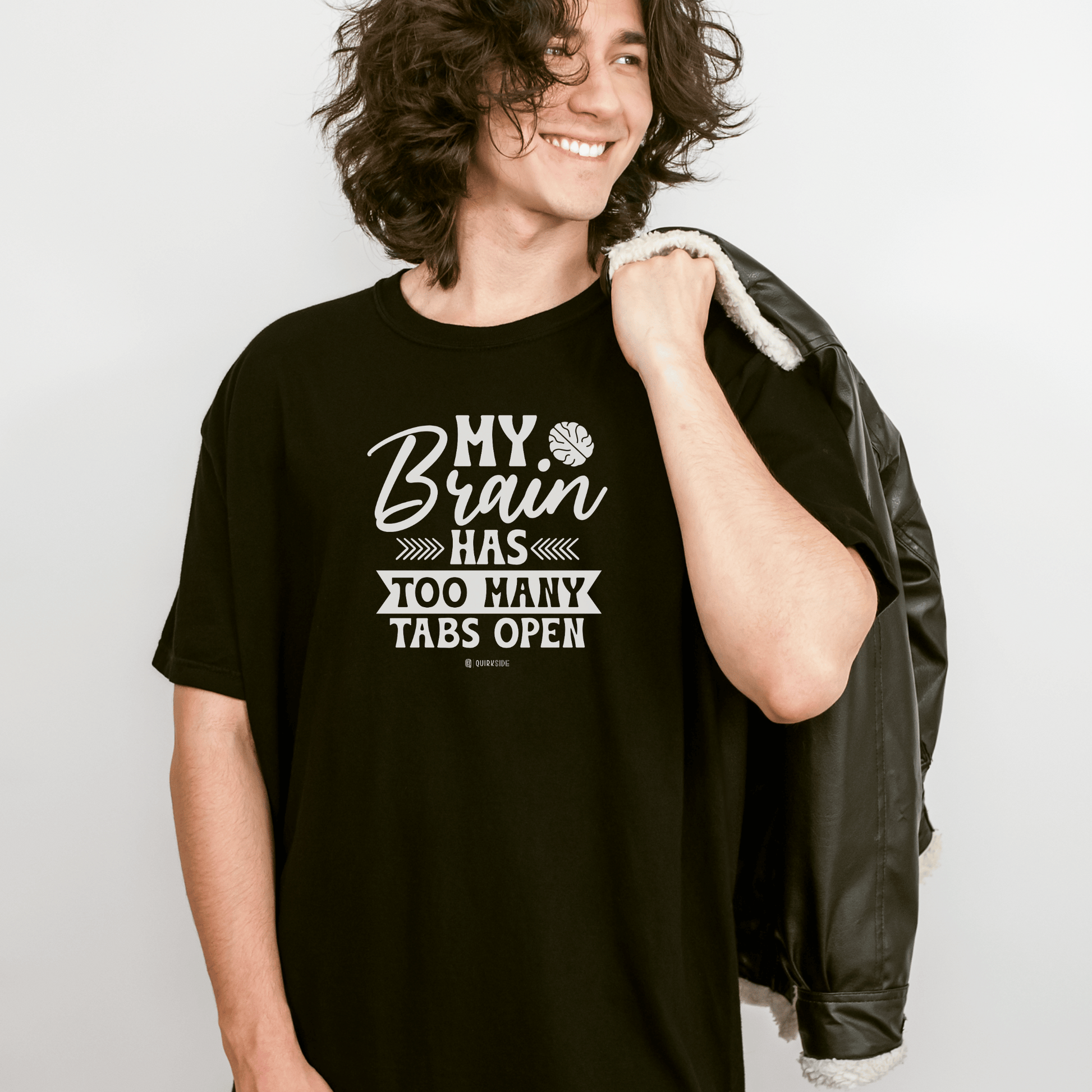 Funny Overloaded Mind Unisex T-shirt, Computer Inspired Tee, Graphic Tee, Programmer Gift, IT Shirt - Quirkside Creations