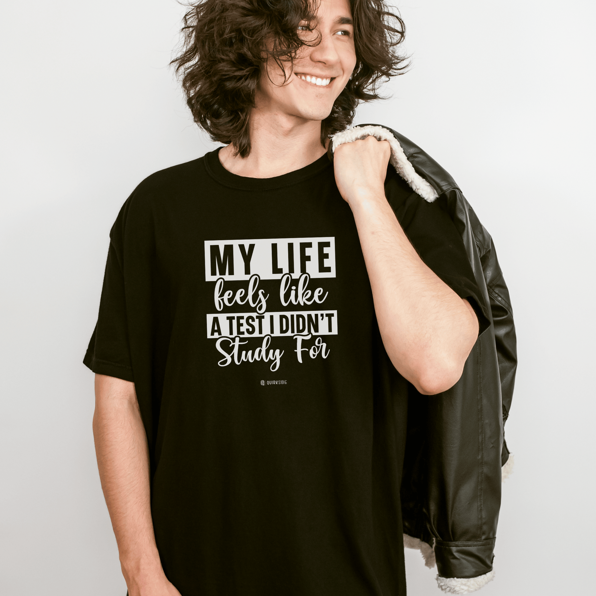 Funny Life Challenges T-shirt, Complaining About Life Tee, Humorous Unisex Shirt, Sarcastic Graphic Tee, Gift for Test Anxiety - Quirkside Creations