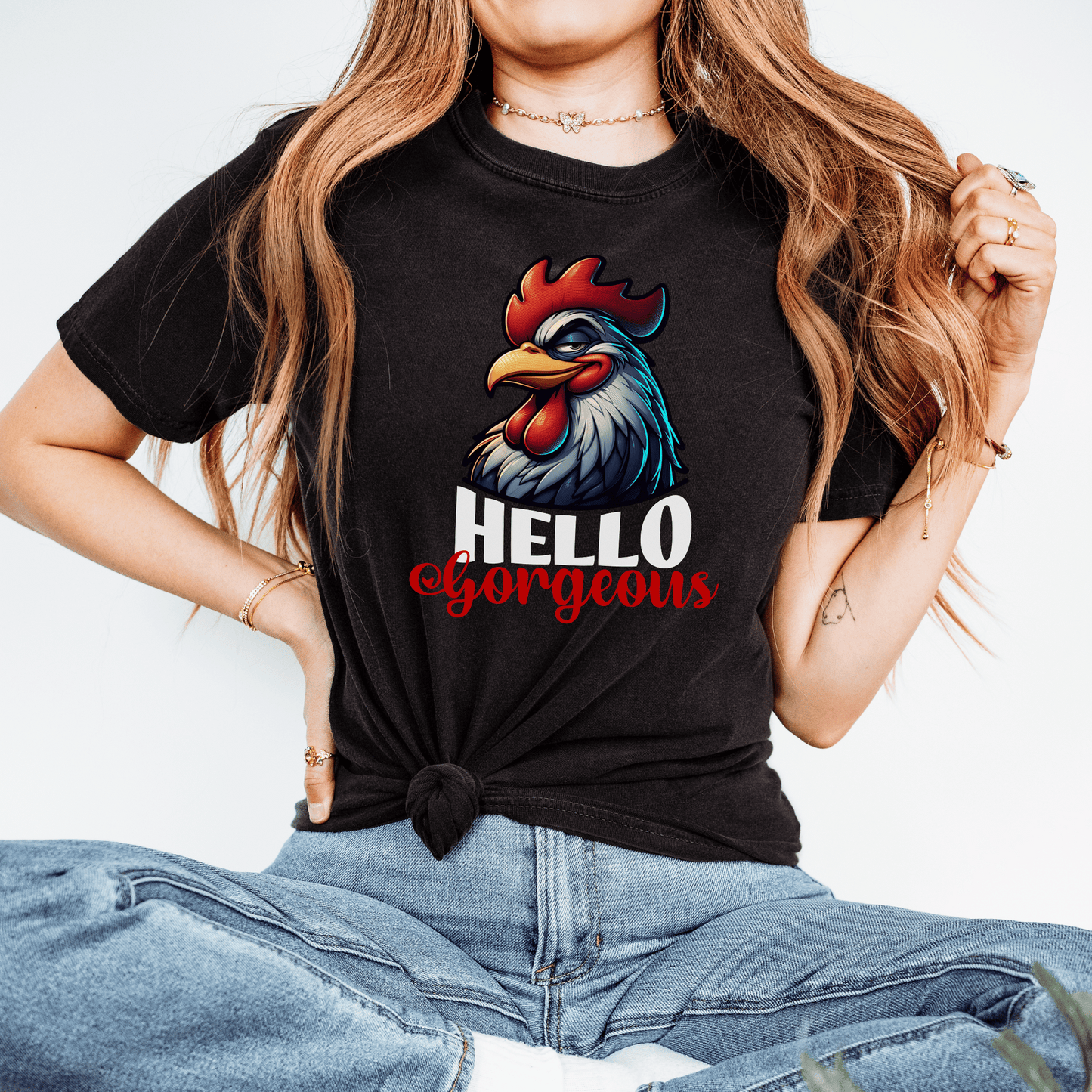 Cheerful Bold Greeting Unisex Garment-Dyed T-shirt, Confidence Boosting Tee, Playful Shirt, Fun Graphic Top, Happy Apparel for All - Quirkside Creations