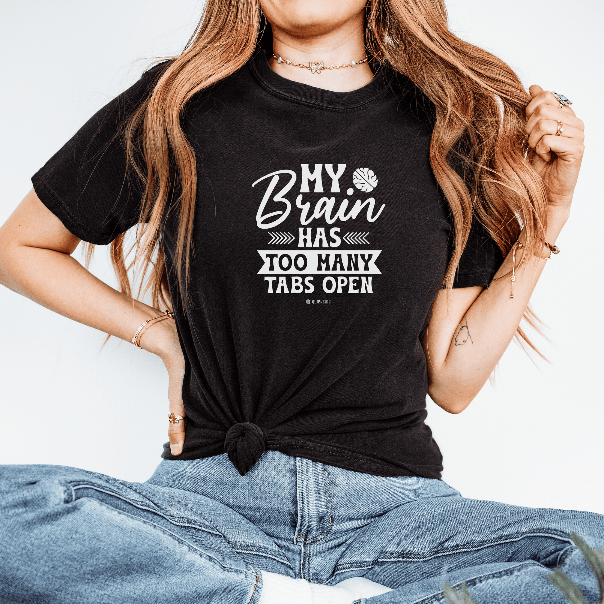 Funny Overloaded Mind Unisex T-shirt, Computer Inspired Tee, Graphic Tee, Programmer Gift, IT Shirt - Quirkside Creations