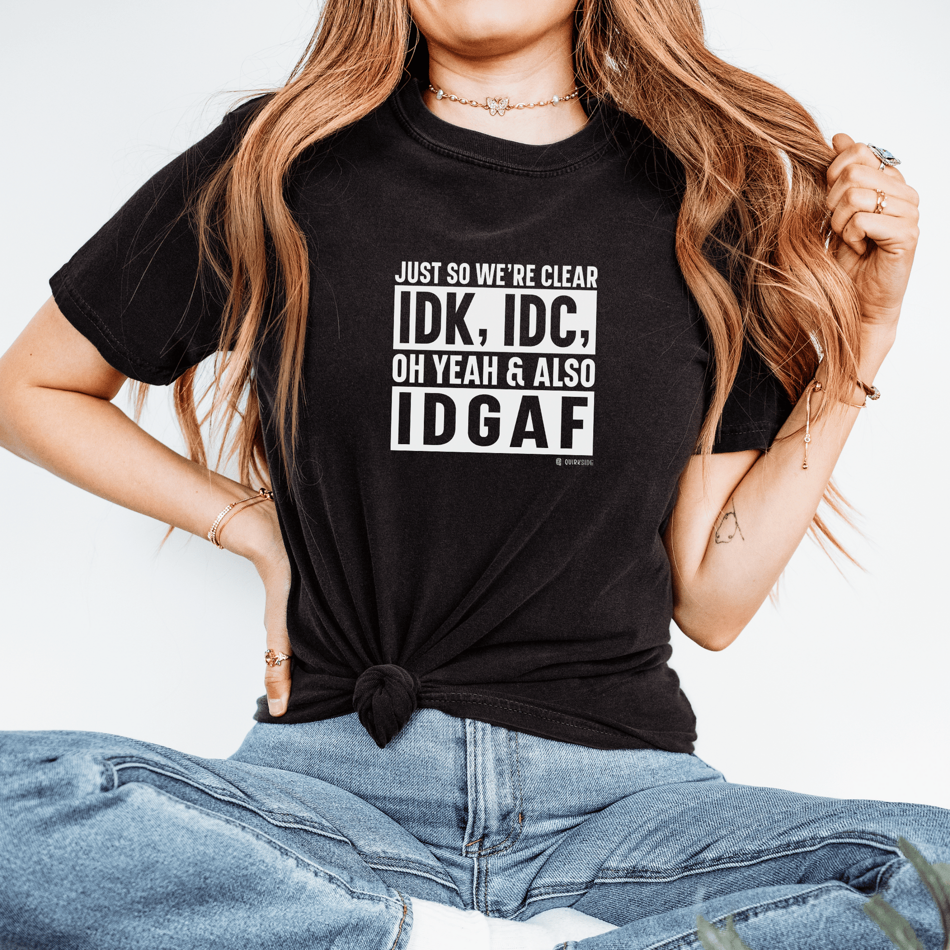 Funny Uninterested T-shirt, Anti Social Tee, Introvert Shirt, Sarcastic Quote Top, Minimalist Graphic Tee - Quirkside Creations