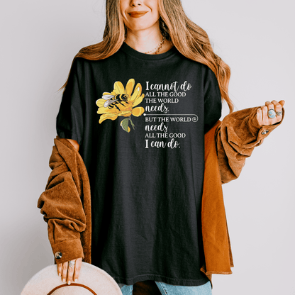 Honey Bee Unisex T-shirt, Nature Inspired Tee, Inspirational Message Shirt, Plant Lover Gift, Animal Advocate Top