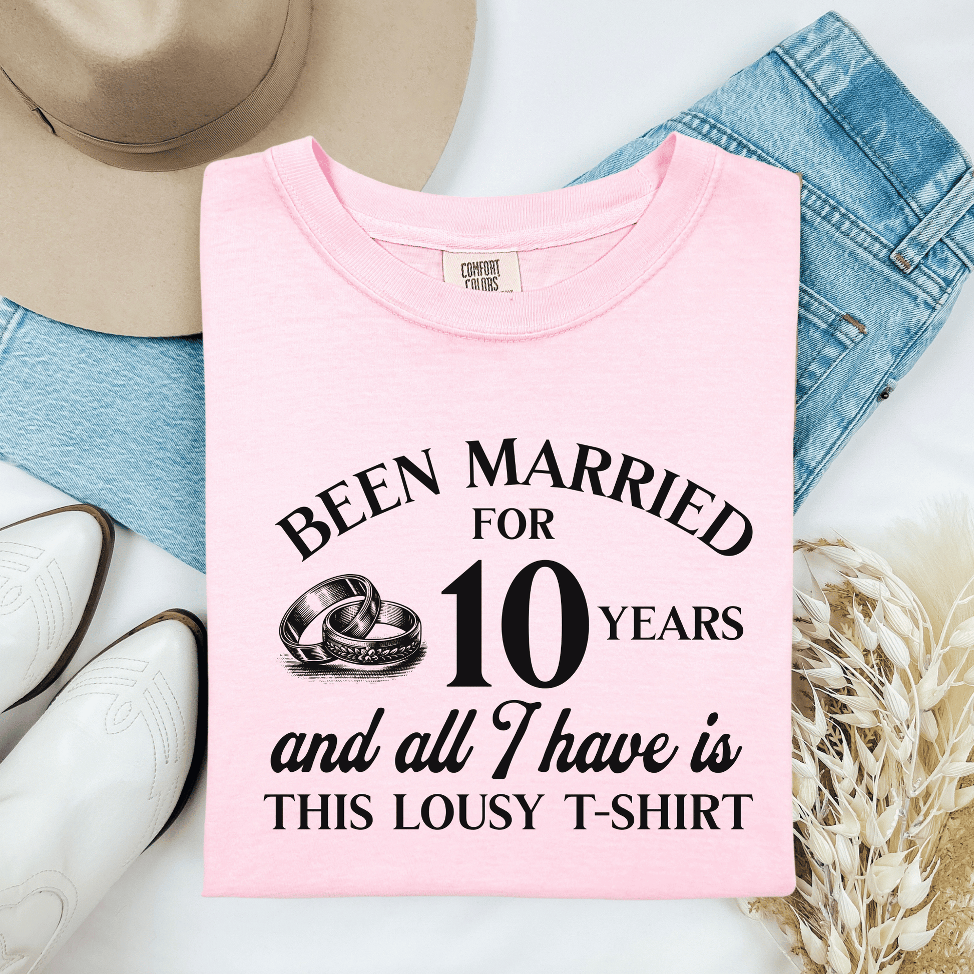 Hilarious Marriage Celebration T-shirt, Customizable Unisex Tee for Anniversary, Funny Gift, Humor Shirt, Wicked Sense of Humor Top - Quirkside Creations
