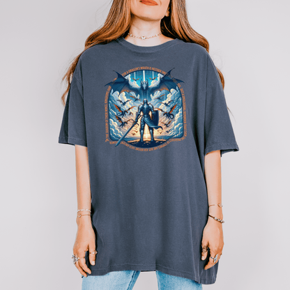 Dragon Lover Unisex T-shirt, Mythical Creature Tee, Fantasy Dragon Shirt, Fire Breathing Beast Top, Mystical Reptile Apparel - Quirkside Creations