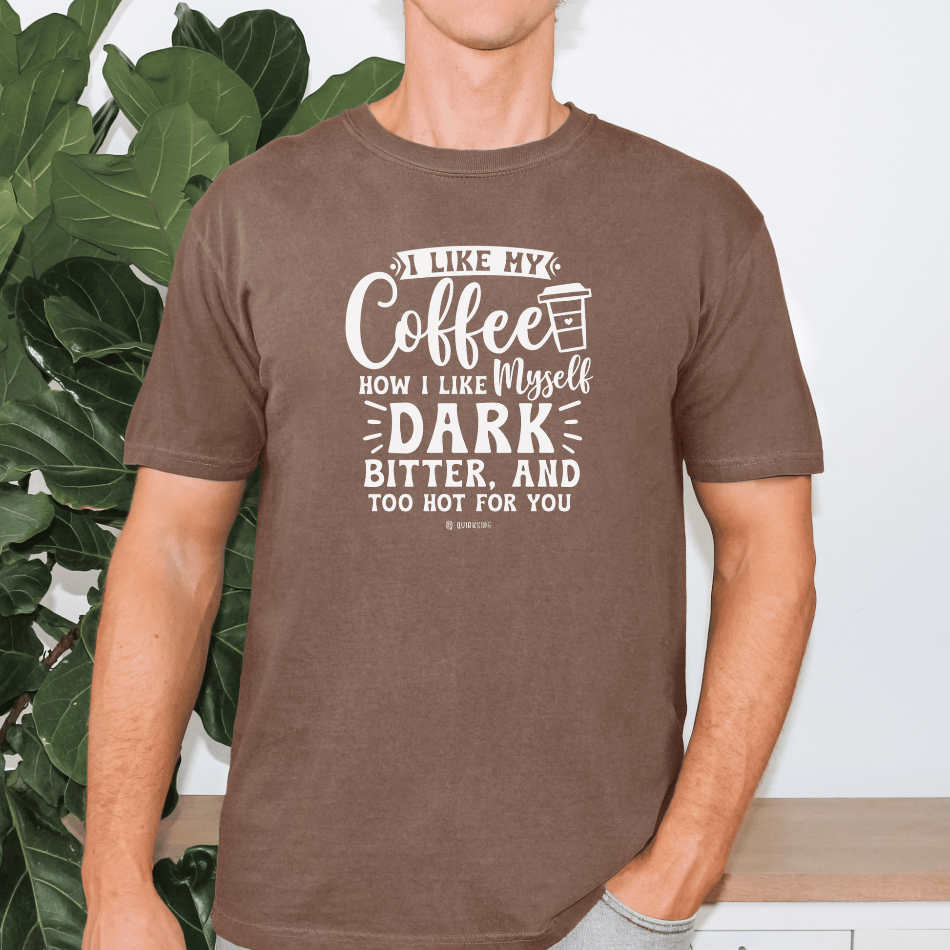 Coffee Lover Unisex T-shirt, Sarcastic Tee, Humorous Graphic Top, Gift for Coffee Drinker, Comical Shirt - Quirkside Creations