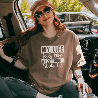 Funny Life Challenges T-shirt, Complaining About Life Tee, Humorous Unisex Shirt, Sarcastic Graphic Tee, Gift for Test Anxiety - Quirkside Creations