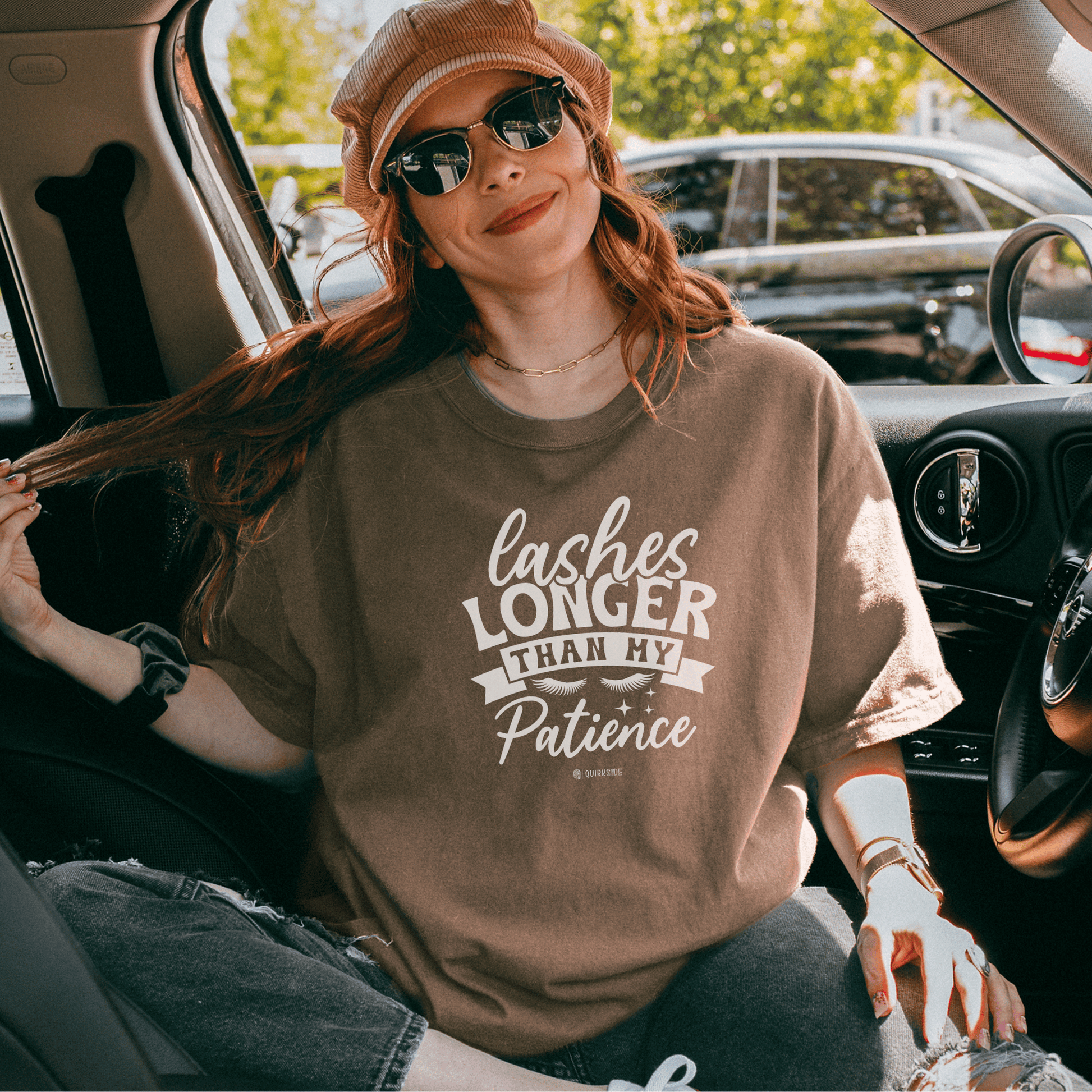 Funny Patience Levels Eye Lashes T-shirt, Humorous Graphic Tee, Sarcastic Unisex Shirt, Comical Quote Top, Men's Women's Apparel - Quirkside Creations
