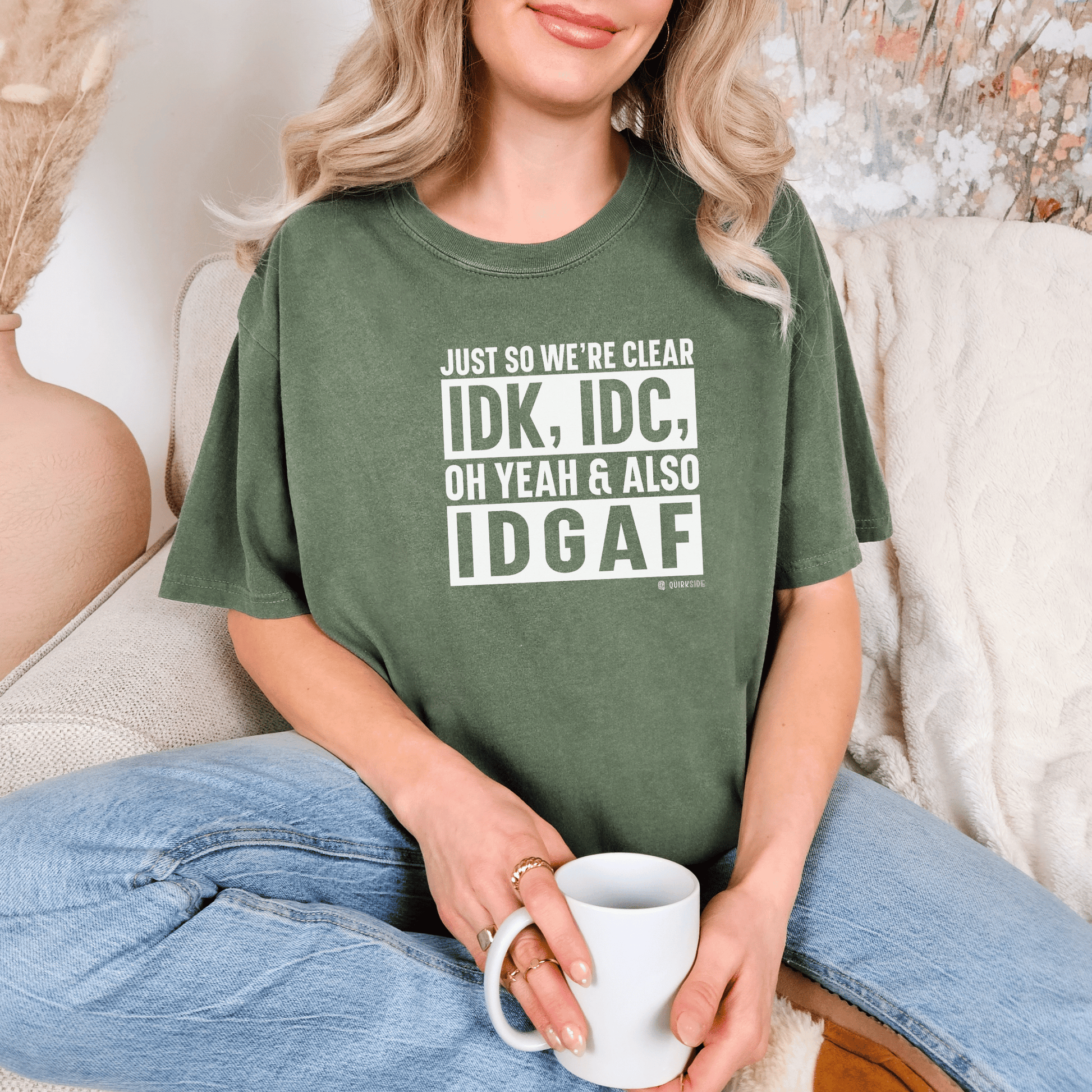 Funny Uninterested T-shirt, Anti Social Tee, Introvert Shirt, Sarcastic Quote Top, Minimalist Graphic Tee - Quirkside Creations