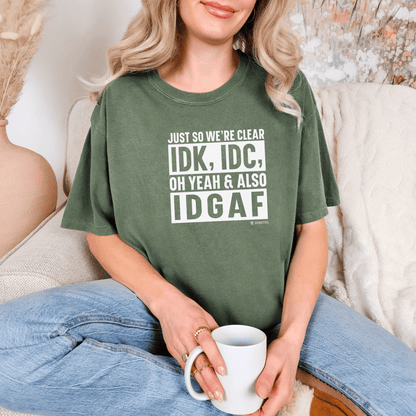 Funny Uninterested T-shirt, Anti Social Tee, Introvert Shirt, Sarcastic Quote Top, Minimalist Graphic Tee - Quirkside Creations