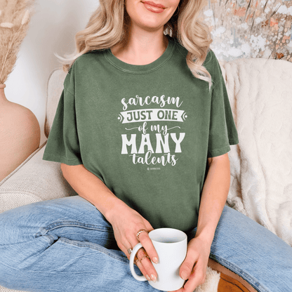 Funny Unisex Garment-Dyed T-shirt, Premium Sarcastic Tee, Humorous Adult Joke Top, Novelty Graphic Tee
