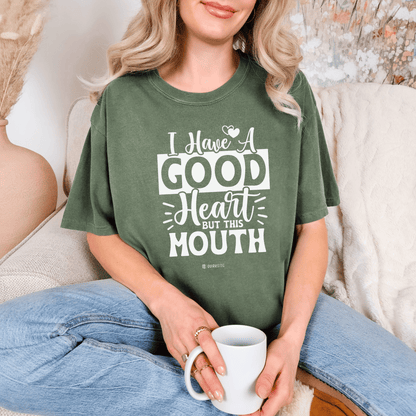Bohemian Rebel Unisex Garment-Dyed T-shirt, Free Spirit Funny Tee, Swearing Quote Shirt, Sassy Attitude Top, Provocative Graphic Tee - Quirkside Creations