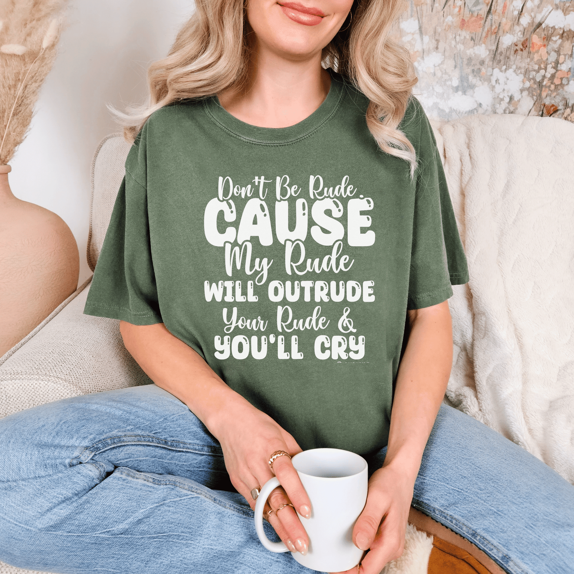 Funny Warning Unisex T-shirt, Do Not Be Rude Tee, Humorous Graphic Shirt, Sarcastic Top, Novelty Gift for Men and Women - Quirkside Creations
