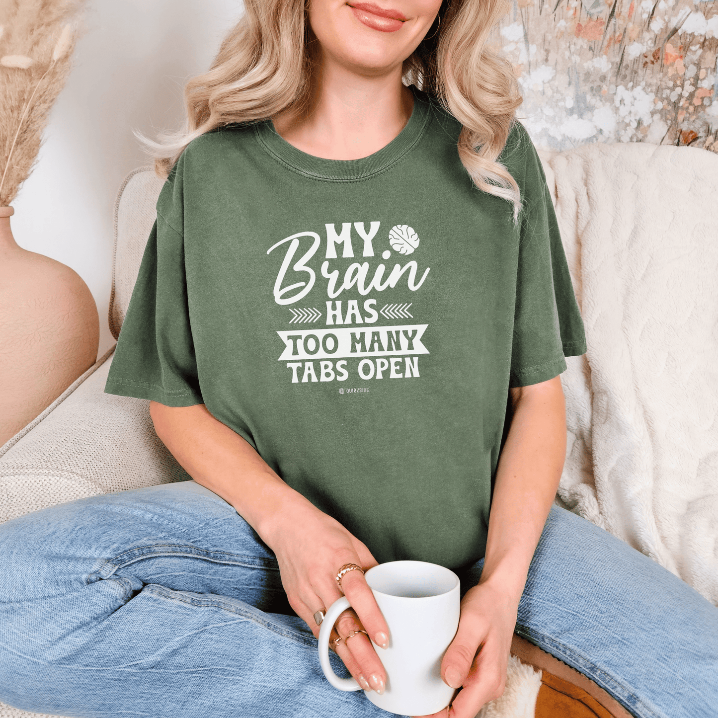 Funny Overloaded Mind Unisex T-shirt, Computer Inspired Tee, Graphic Tee, Programmer Gift, IT Shirt - Quirkside Creations
