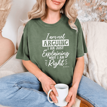 Funny Self-Serving Unisex T-shirt, Sarcastic Winning Argument Tee, Humorous Right All the Time Shirt, Comical Tee for Men and Women, - Quirkside Creations
