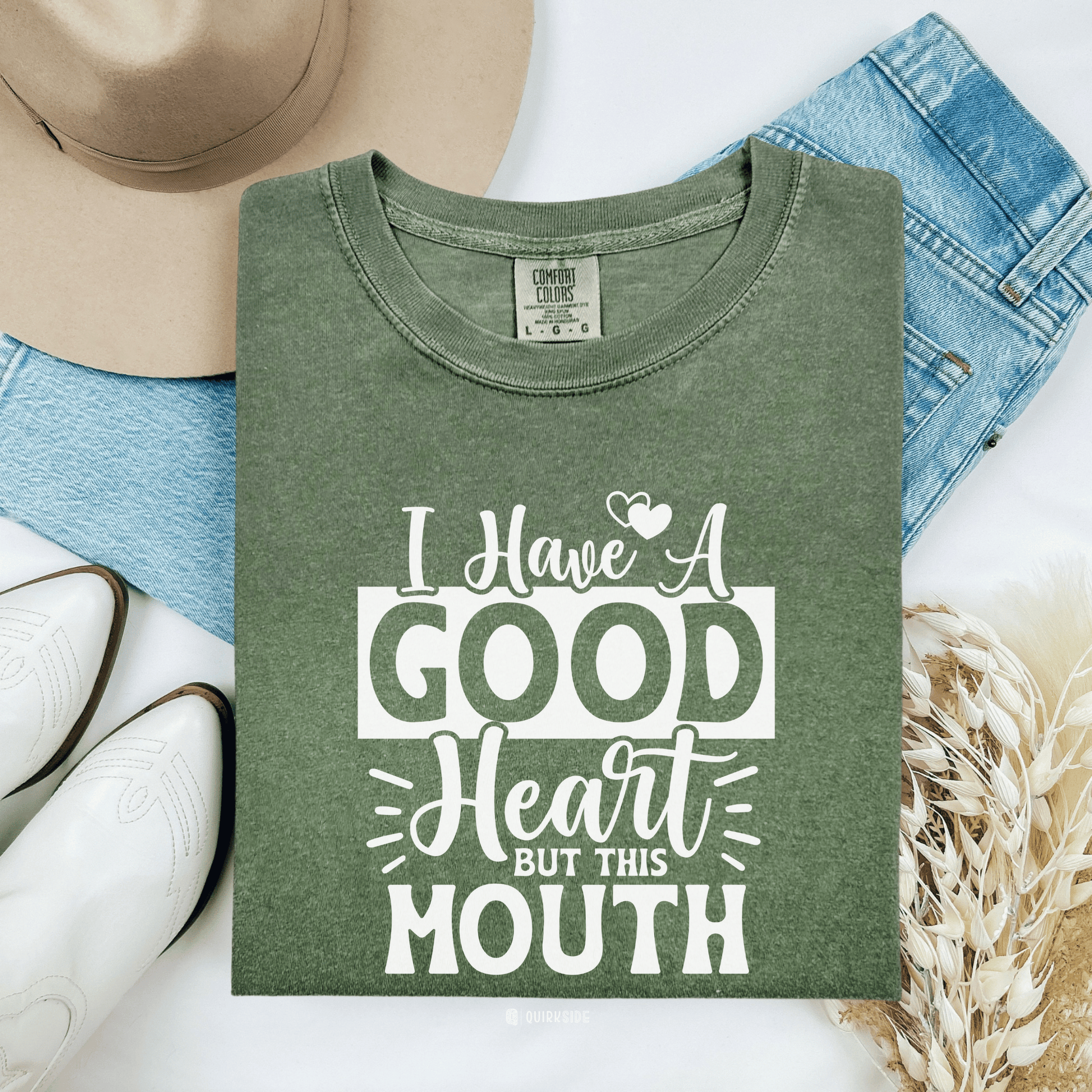 Bohemian Rebel Unisex Garment-Dyed T-shirt, Free Spirit Funny Tee, Swearing Quote Shirt, Sassy Attitude Top, Provocative Graphic Tee - Quirkside Creations