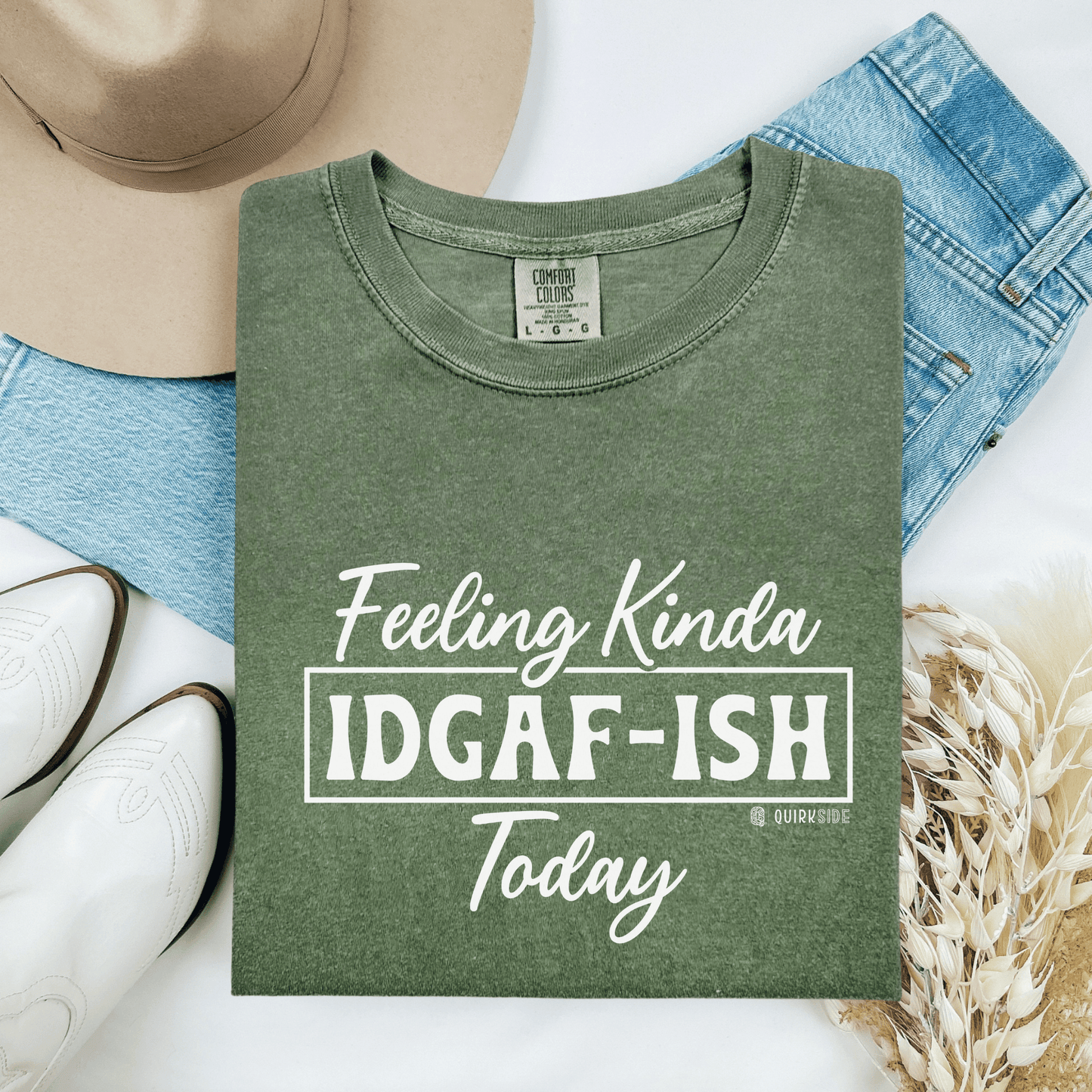 Hilarious Indifferent Mood Tee, Funny Unisex Shirt, Sarcastic Graphic Top, Gift for Him or Her, Casual Tee, Comfy Tee - Quirkside Creations