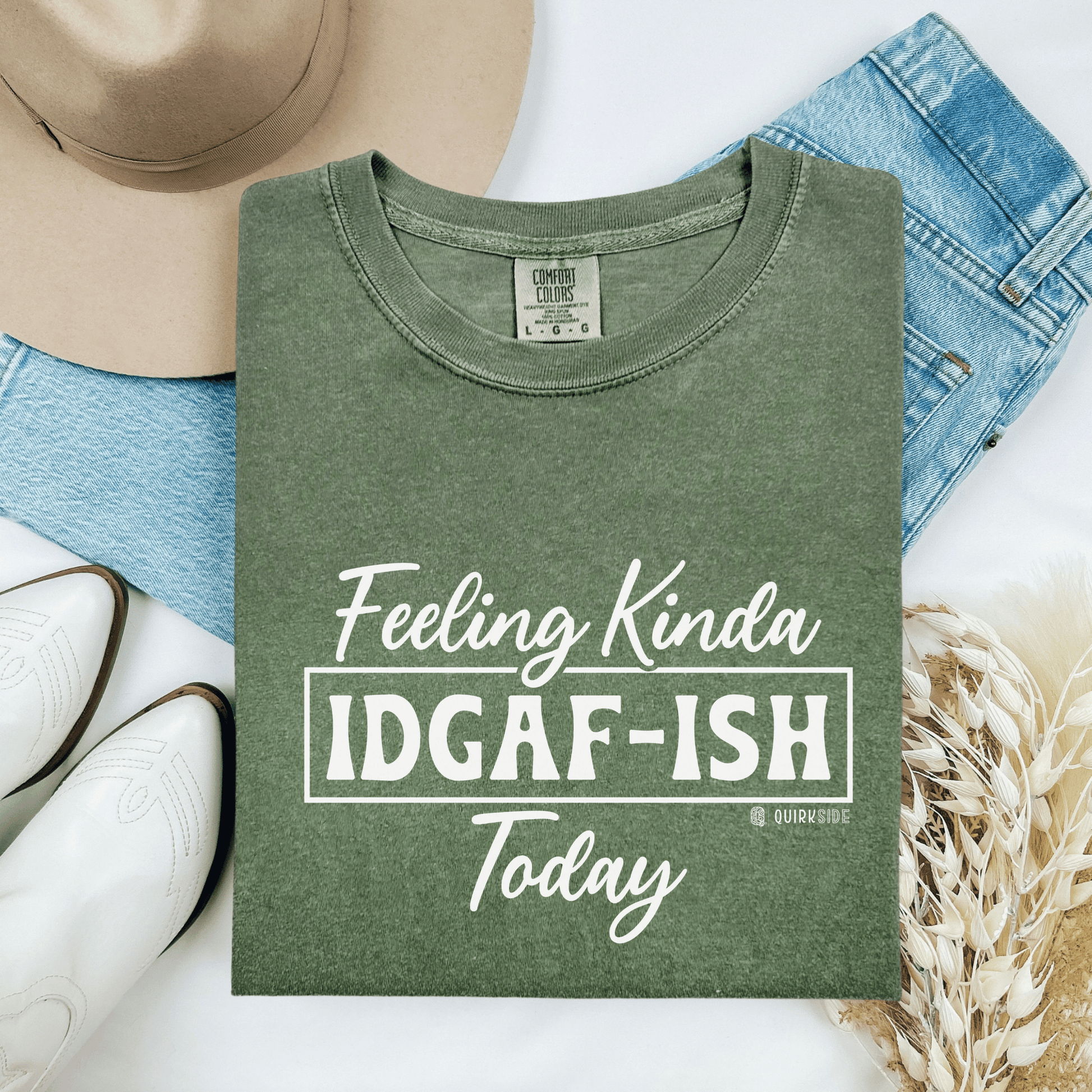 Hilarious Indifferent Mood Tee, Funny Unisex Shirt, Sarcastic Graphic Top, Gift for Him or Her, Casual Tee, Comfy Tee - Quirkside Creations