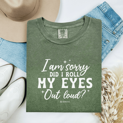 Sarcastic Unisex Tee, Garment-Dyed Tshirt, Funny Graphic Tee, Humorous Shirt, Gift for Sarcasm Lover - Quirkside Creations