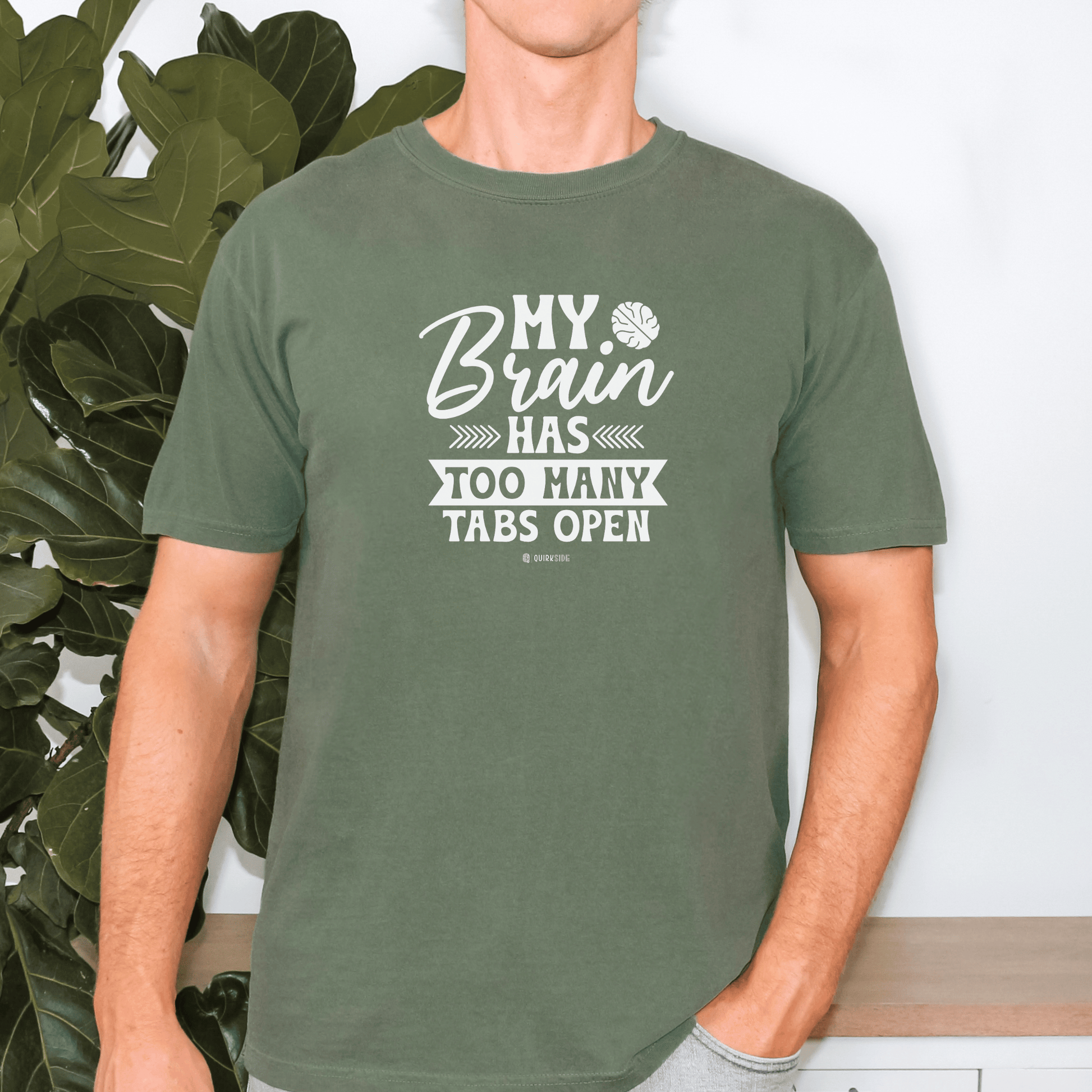 Funny Overloaded Mind Unisex T-shirt, Computer Inspired Tee, Graphic Tee, Programmer Gift, IT Shirt - Quirkside Creations