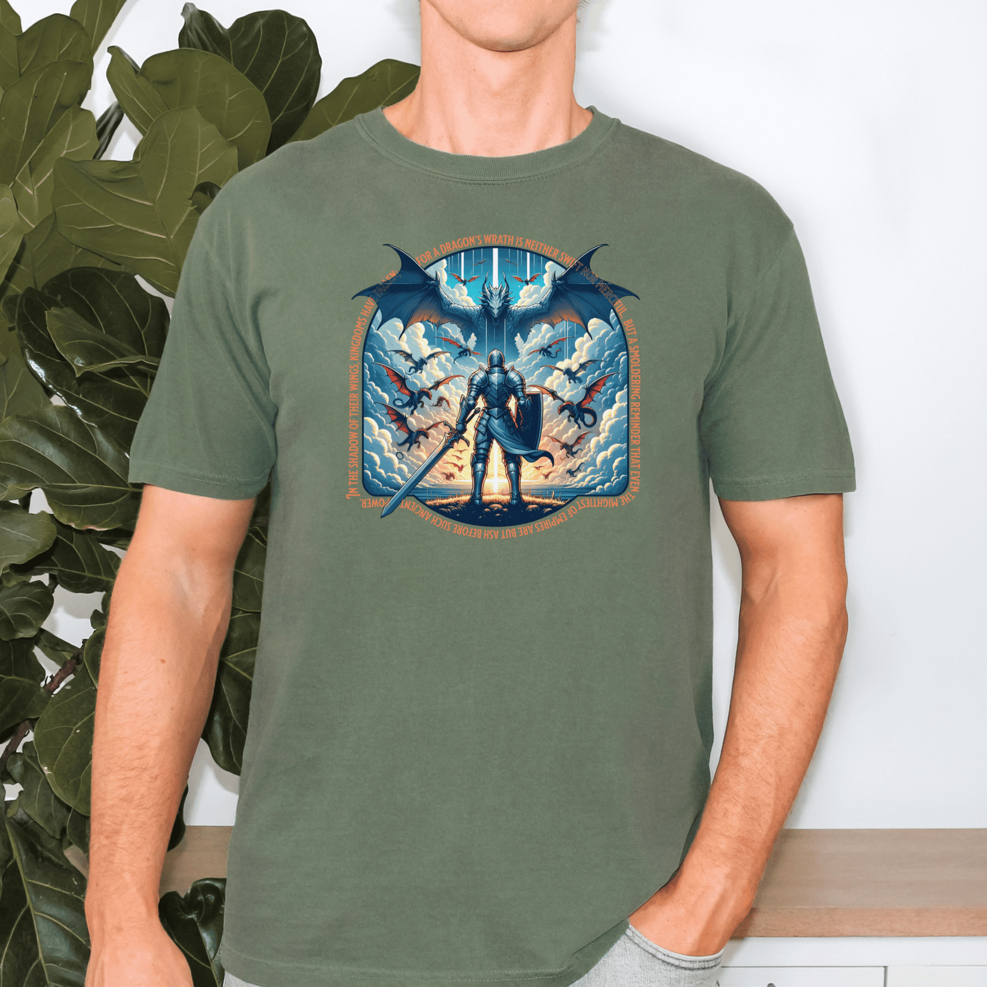 Dragon Lover Unisex T-shirt, Mythical Creature Tee, Fantasy Dragon Shirt, Fire Breathing Beast Top, Mystical Reptile Apparel - Quirkside Creations