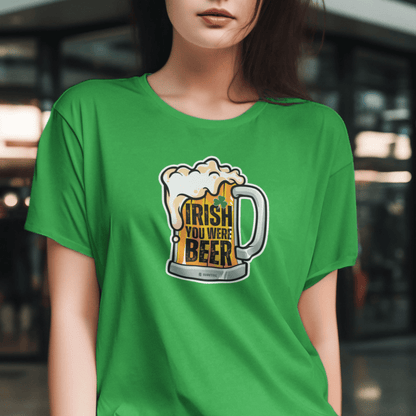 Irish Humor Unisex T-shirt, St Patricks Day Tee, Funny Irish Shirt, Shamrock Celebration Top, Green Clover Clothing