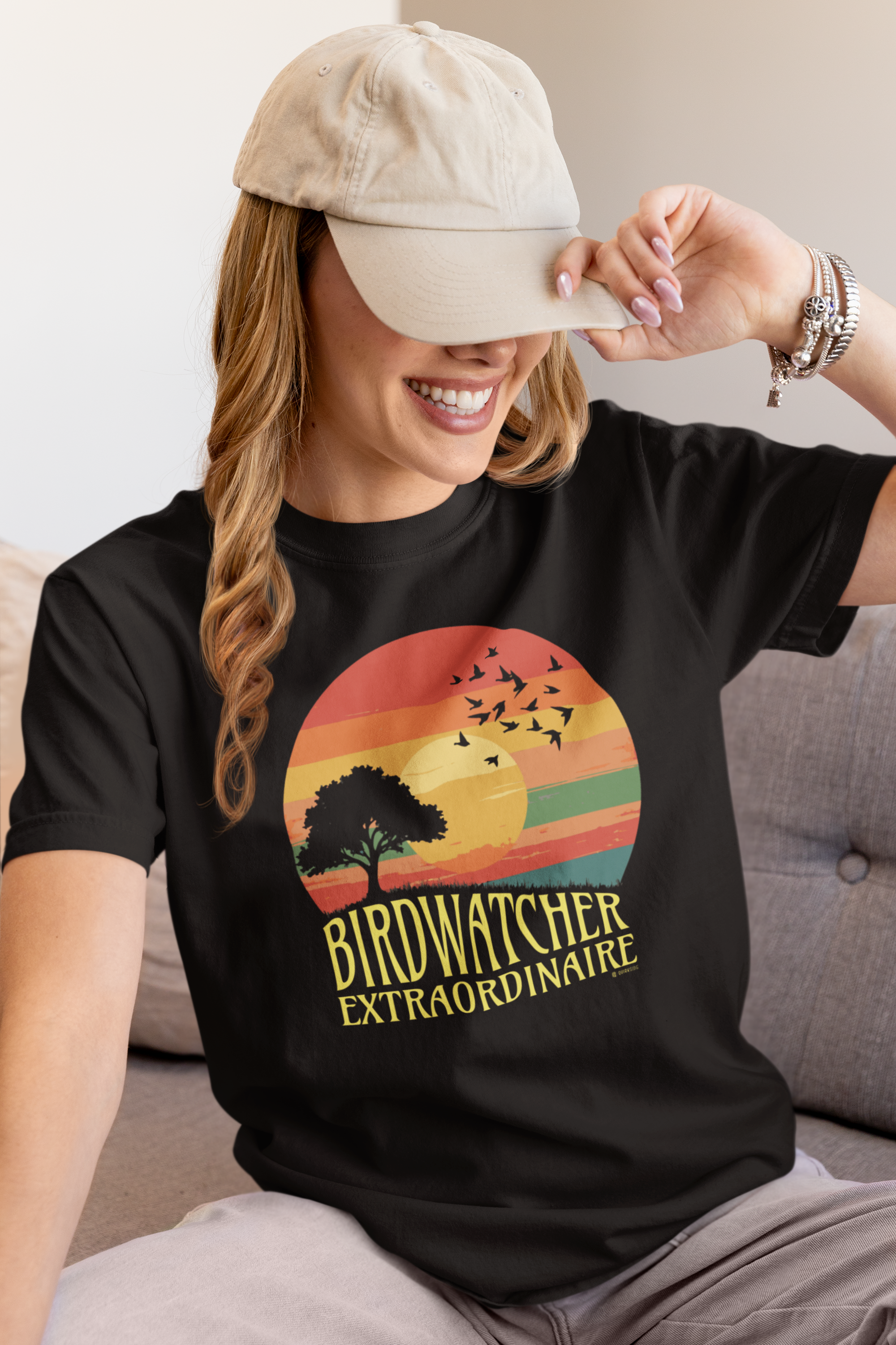 Birdwatching Retro Style Unisex T-shirt, Nature Lover Tee, Vintage Birdwatcher Shirt, Ornithology Gift, Bird Watching Apparel