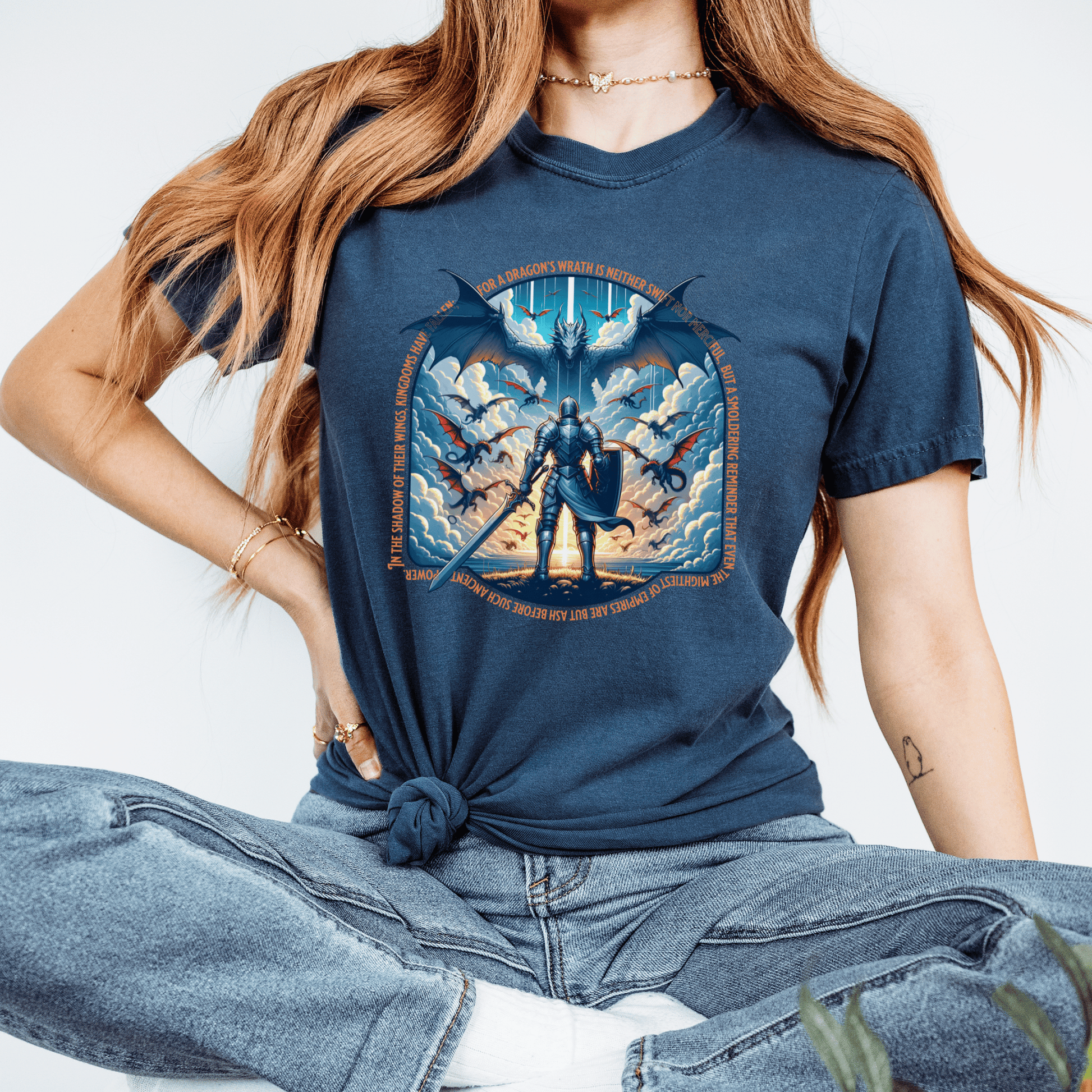 Dragon Lover Unisex T-shirt, Mythical Creature Tee, Fantasy Dragon Shirt, Fire Breathing Beast Top, Mystical Reptile Apparel - Quirkside Creations