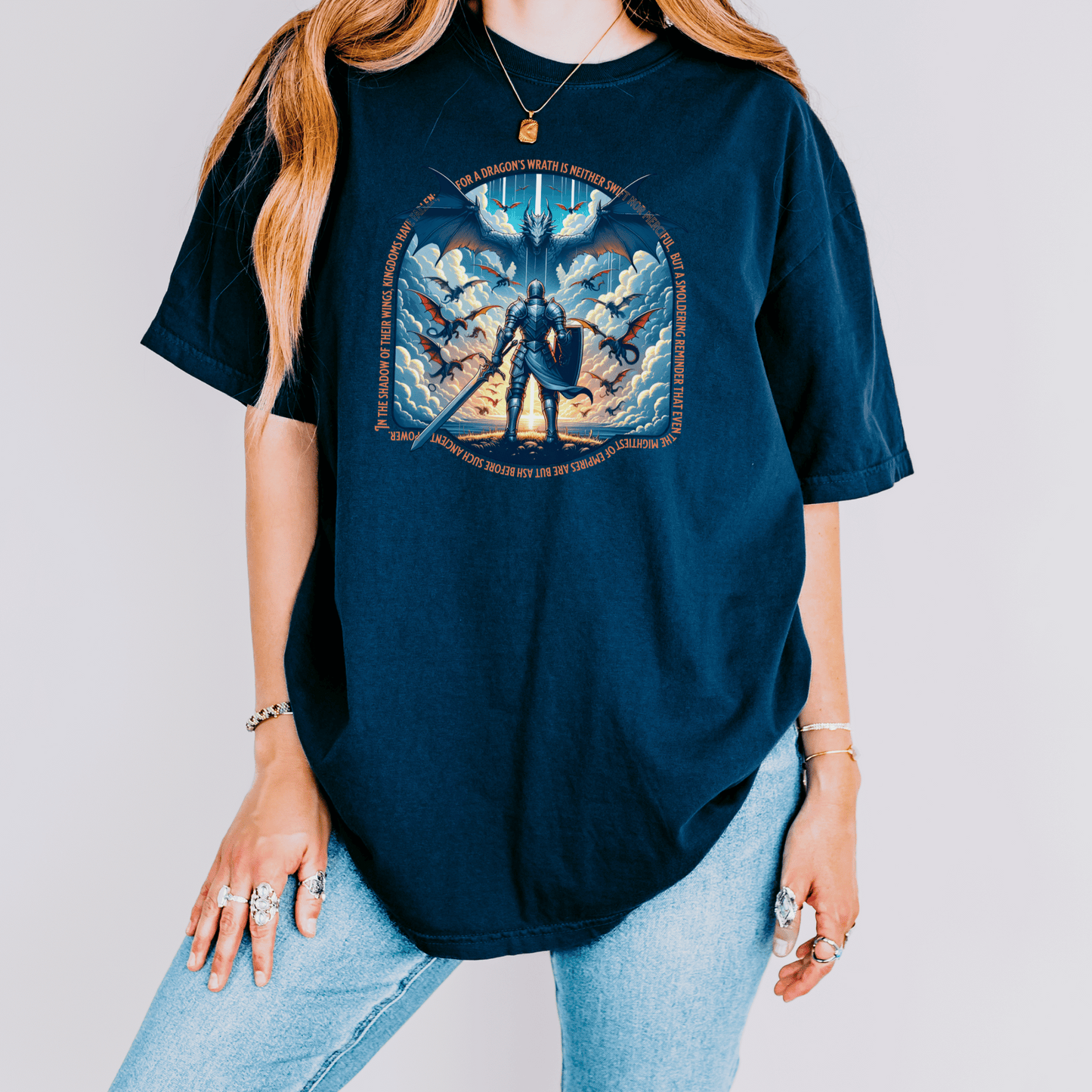 Dragon Lover Unisex T-shirt, Mythical Creature Tee, Fantasy Dragon Shirt, Fire Breathing Beast Top, Mystical Reptile Apparel - Quirkside Creations