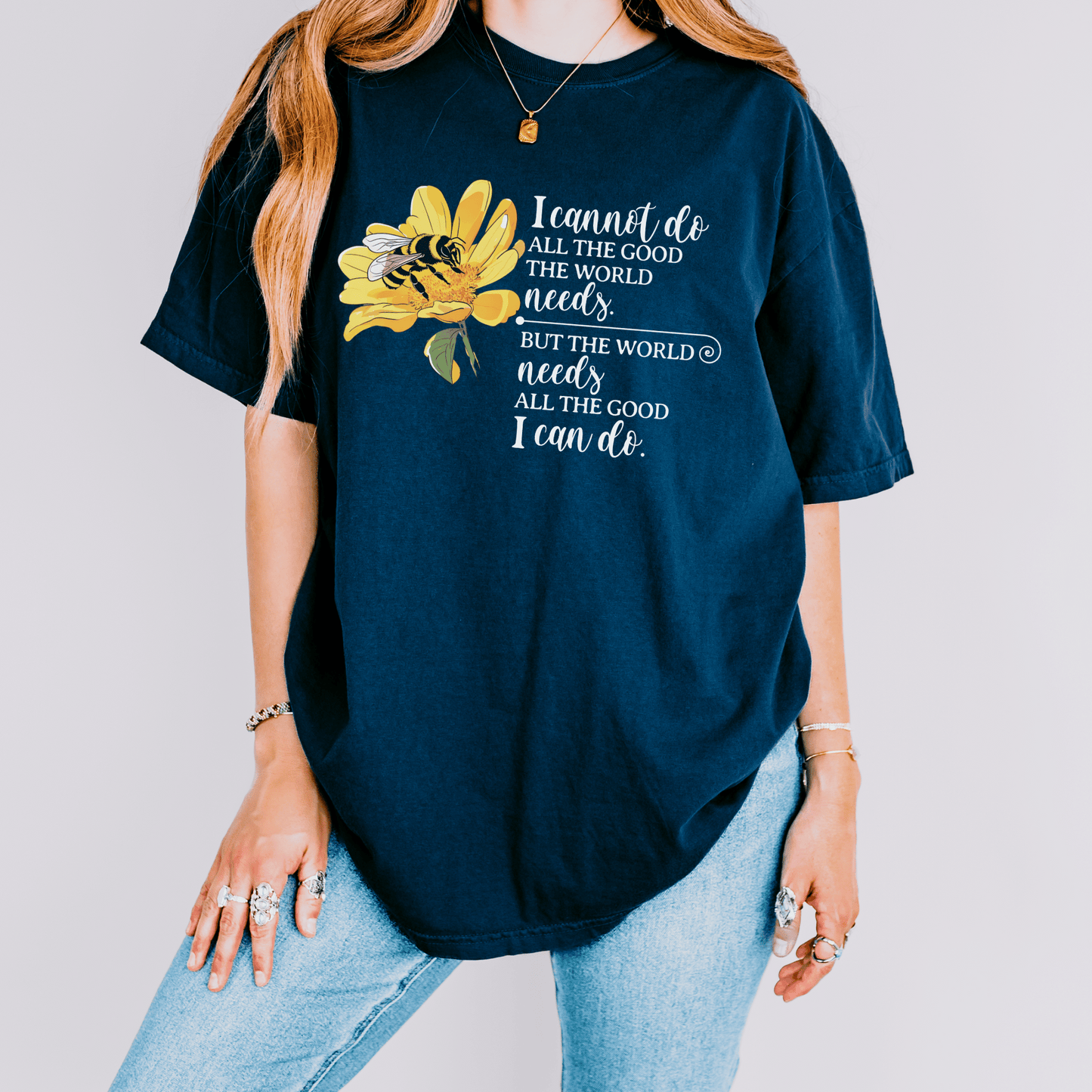 Honey Bee Unisex T-shirt, Nature Inspired Tee, Inspirational Message Shirt, Plant Lover Gift, Animal Advocate Top