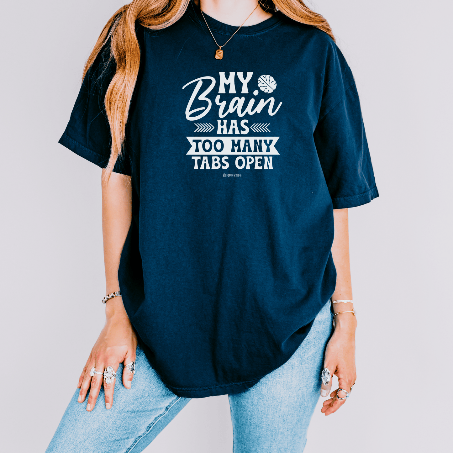 Funny Overloaded Mind Unisex T-shirt, Computer Inspired Tee, Graphic Tee, Programmer Gift, IT Shirt - Quirkside Creations