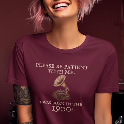 Sarcastic Millenial Unisex T-shirt, Funny Please Be Patient Tee, Humorous Gen Y Shirt, Vintage Birth Year Quote Top, Retro Cotton Blend