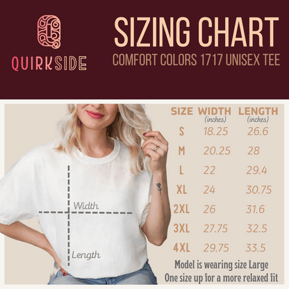 Funny Nice Person Inside Statement, Unisex Garment-Dyed T-shirt, Humorous Tee, Sarcastic Graphic Shirt, Unique Gift Idea, Cool Top - Quirkside Creations