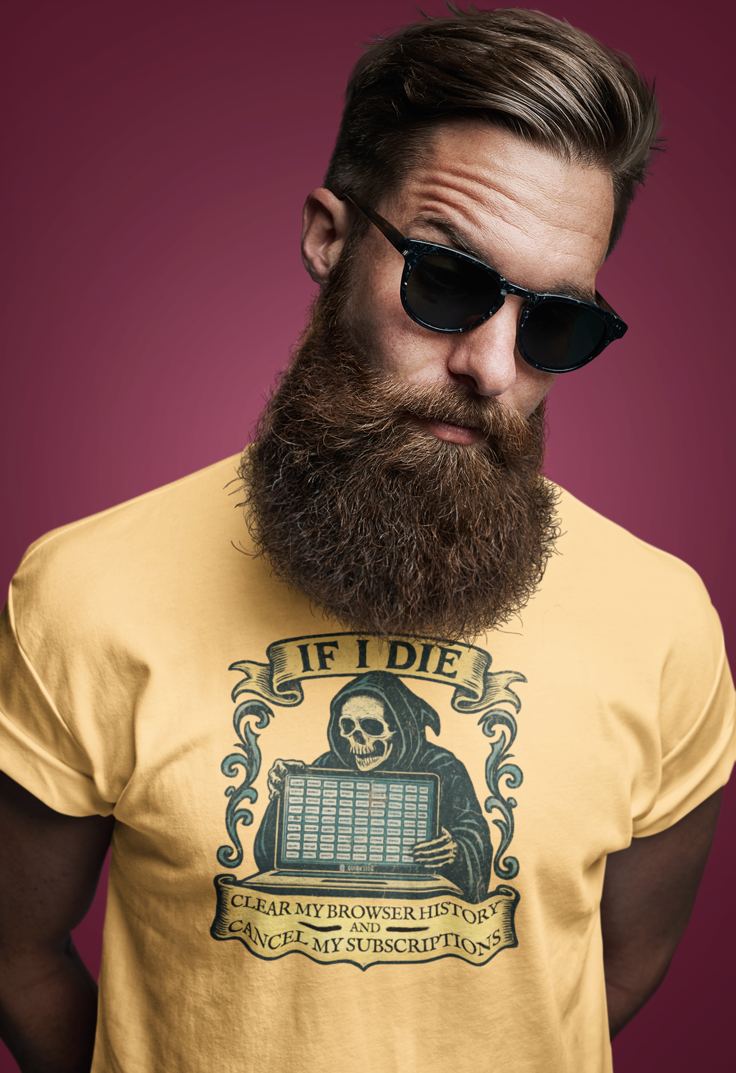 Grim Reaper Graphic Tee, Funny Death T-Shirt, If I Die Shirt, Halloween Gift, Unisex Casual Top