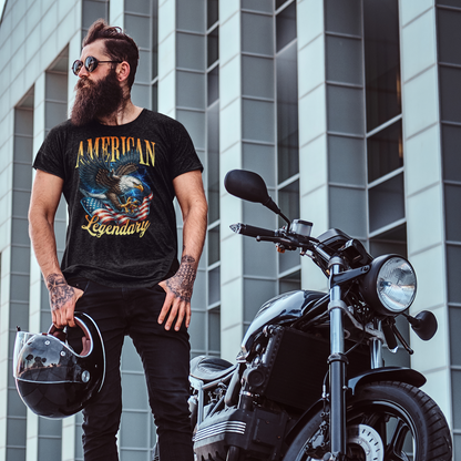 American Bald Eagle Patriotic T-Shirt, Unisex Shirt, American Pride Tee, Independence Day Shirt - Quirkside Creations