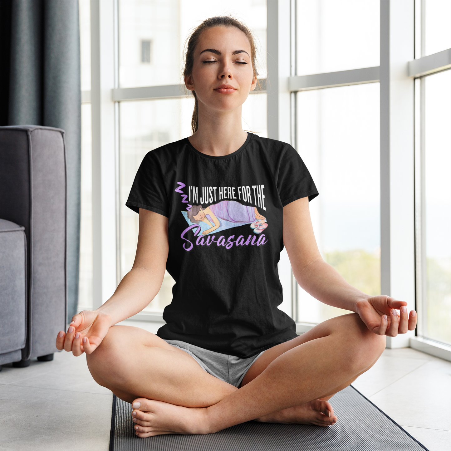 Yoga Lover Unisex Garment-Dyed T-shirt, Funny Quote Tee, Meditation Shirt, Relaxation Top, Namaste Apparel