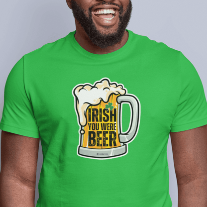 Irish Humor Unisex T-shirt, St Patricks Day Tee, Funny Irish Shirt, Shamrock Celebration Top, Green Clover Clothing