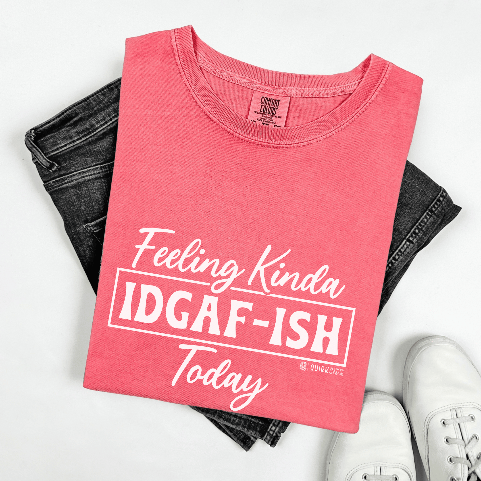 Hilarious Indifferent Mood Tee, Funny Unisex Shirt, Sarcastic Graphic Top, Gift for Him or Her, Casual Tee, Comfy Tee - Quirkside Creations