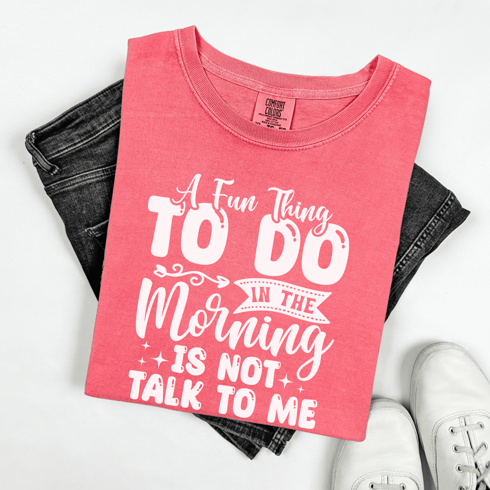 Funny Message Unisex T-shirt, Not a Morning Person Tee, Sleepyhead Shirt, Lazy Day Top, Sarcastic Graphic Tee - Quirkside Creations