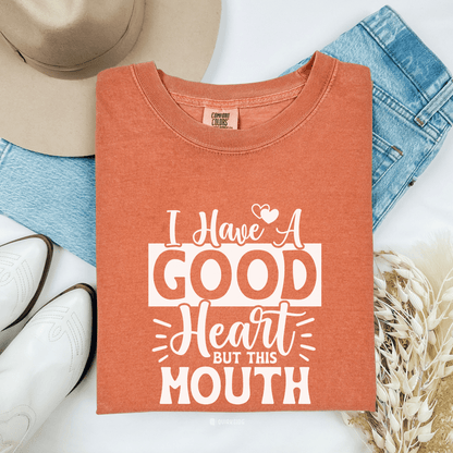 Bohemian Rebel Unisex Garment-Dyed T-shirt, Free Spirit Funny Tee, Swearing Quote Shirt, Sassy Attitude Top, Provocative Graphic Tee - Quirkside Creations