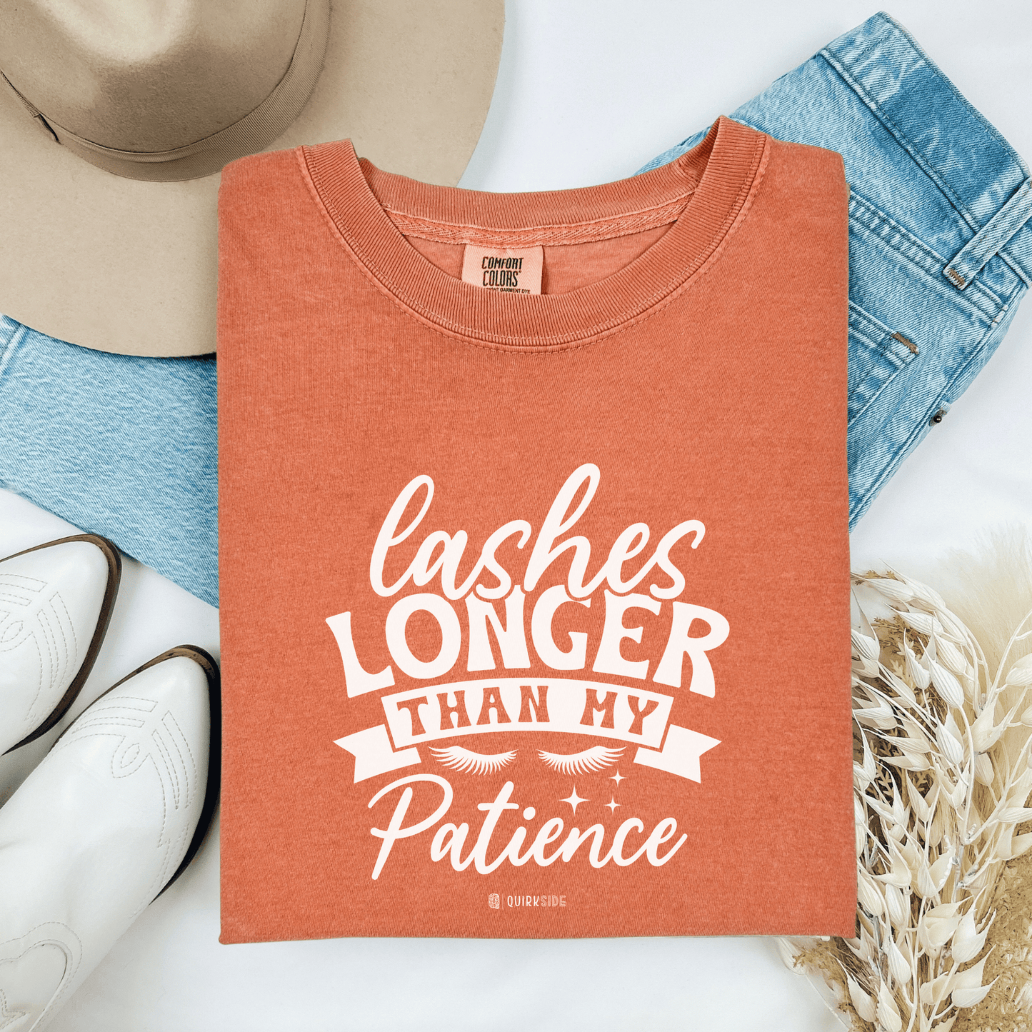Funny Patience Levels Eye Lashes T-shirt, Humorous Graphic Tee, Sarcastic Unisex Shirt, Comical Quote Top, Men's Women's Apparel - Quirkside Creations