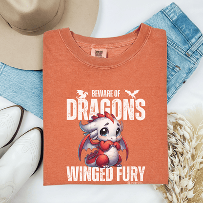 Dragon Lover Unisex T-shirt, Dragon Tee Shirt, Fantasy Graphic Tee, Dragon Art Shirt, Dragon Apparel - Quirkside Creations