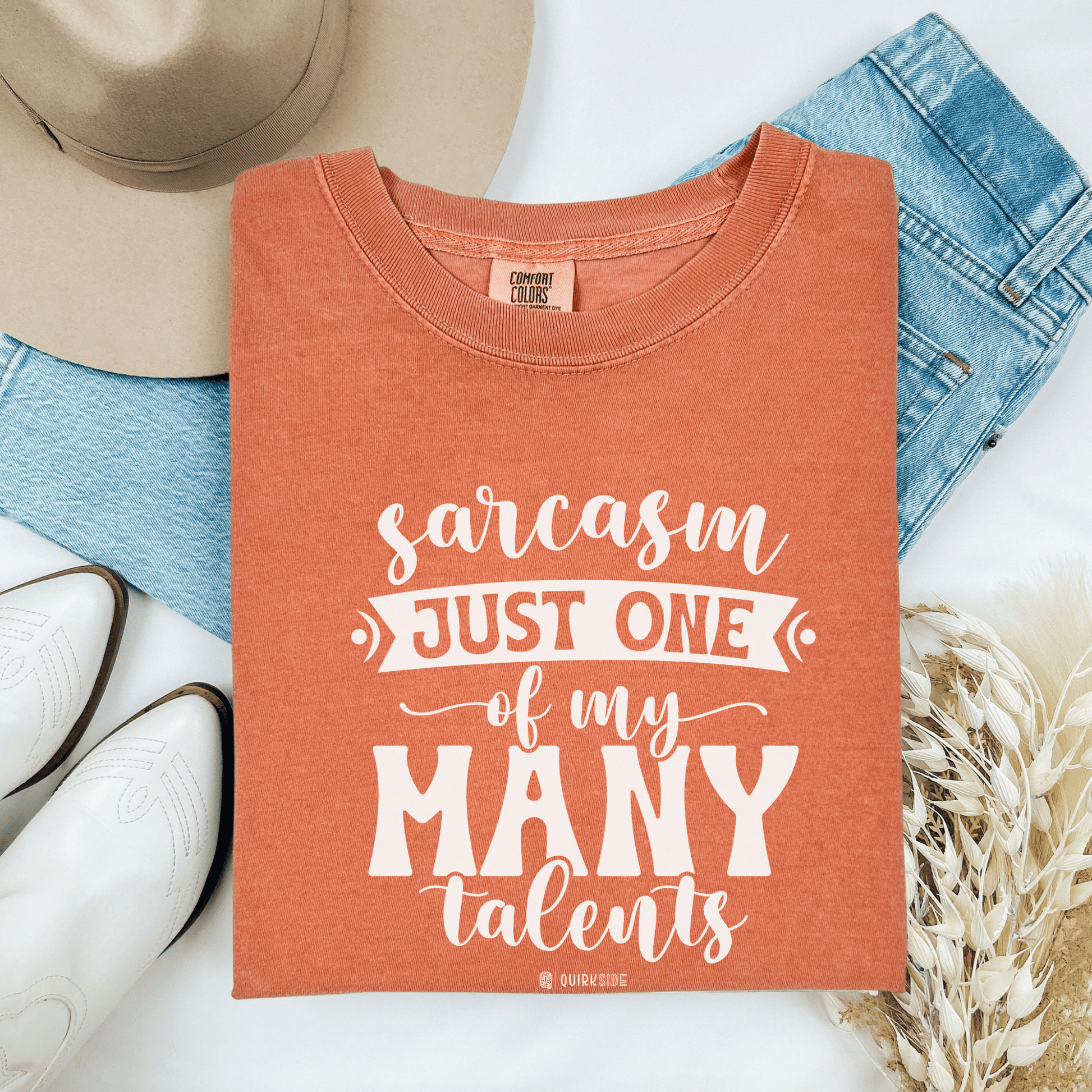 Funny Unisex Garment-Dyed T-shirt, Premium Sarcastic Tee, Humorous Adult Joke Top, Novelty Graphic Tee - Quirkside Creations